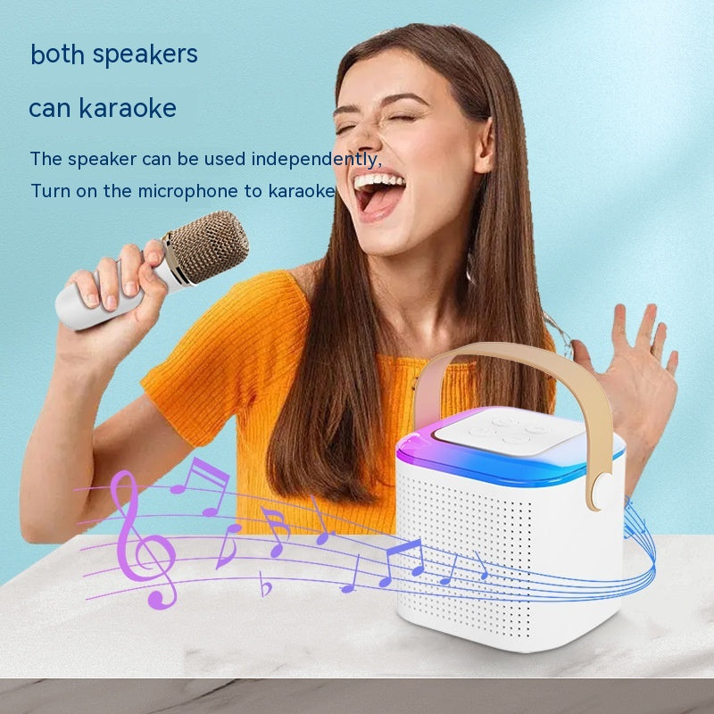 Karaoké Bluetooth avec 2 Micros Sans Fil RGB - Chantez et Amusez-vous !