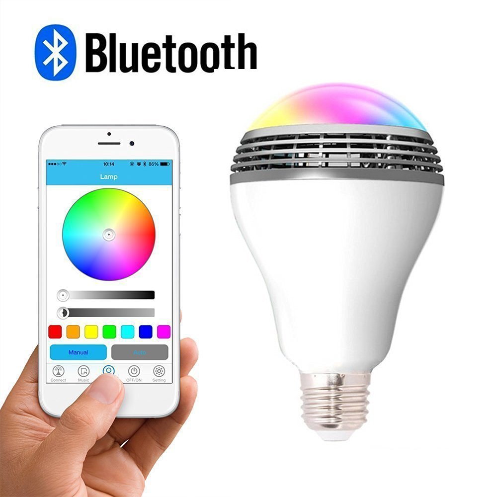Enceinte Bluetooth LED E27 Intelligente - Ambiance Connectée pour Votre Maison