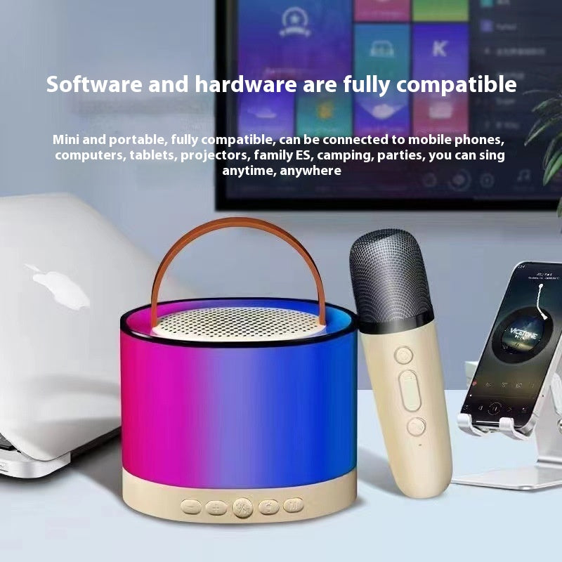 Micro Karaoke Sans Fil K52 avec Enceinte - Son Clair et Immersif