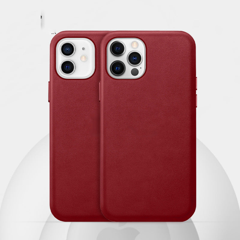 Étui en Cuir Véritable pour Smartphone - Protection Magnétique Élégante