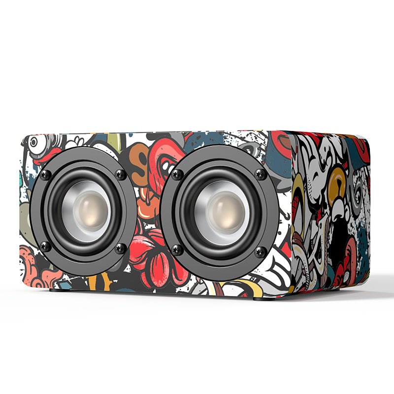 Enceinte Bluetooth Mini Portable avec Subwoofer et Fonction Karaoké
