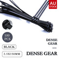 Attaches Câbles Nylon Noir UV - Rangement Efficace et Durable