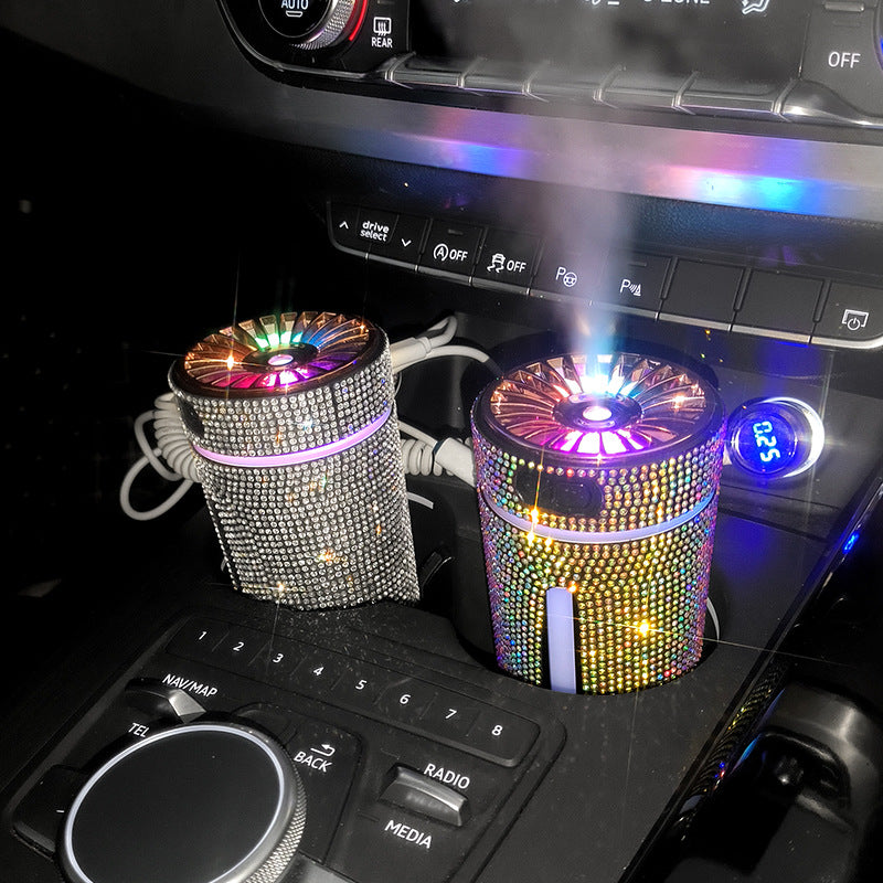Humidificateur de Voiture Luxe avec Diffuseur LED - Bien-être et Style