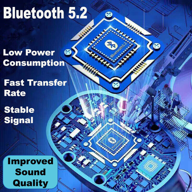 Écouteurs TWS Bluetooth 5.1 Étanches - Son Premium pour Sportifs