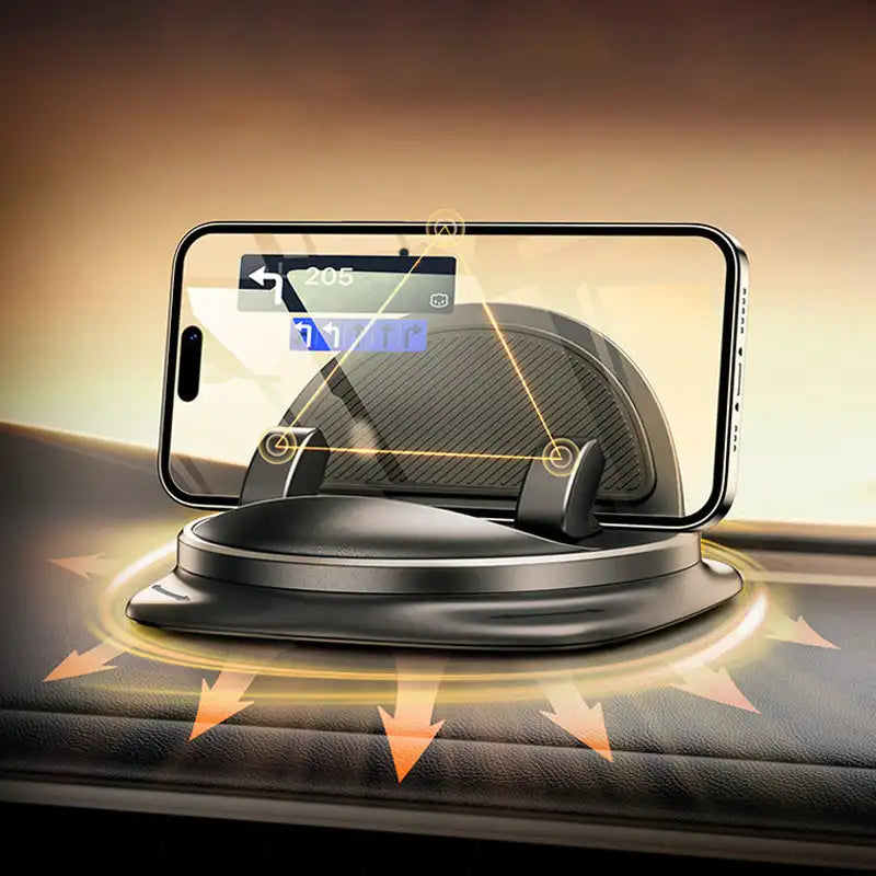 Support Téléphone Voiture Antidérapant pour Tableau de Bord - Conduite Sécure