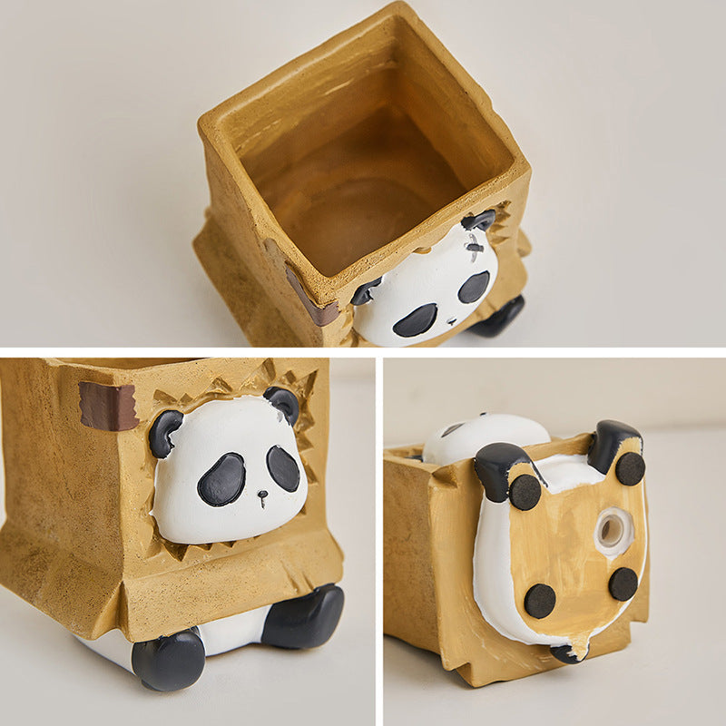 Porte-Stylo Panda Mignon : Fun et Organisation pour Votre Bureau