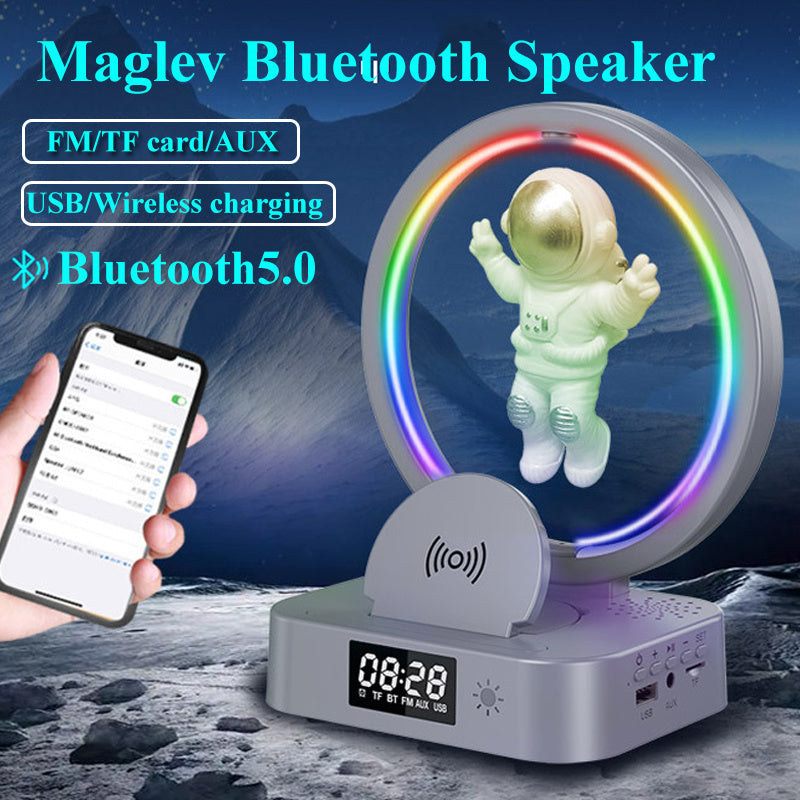 Enceinte Bluetooth Lévitation Magnétique Astronaute RGB - Son Immersif