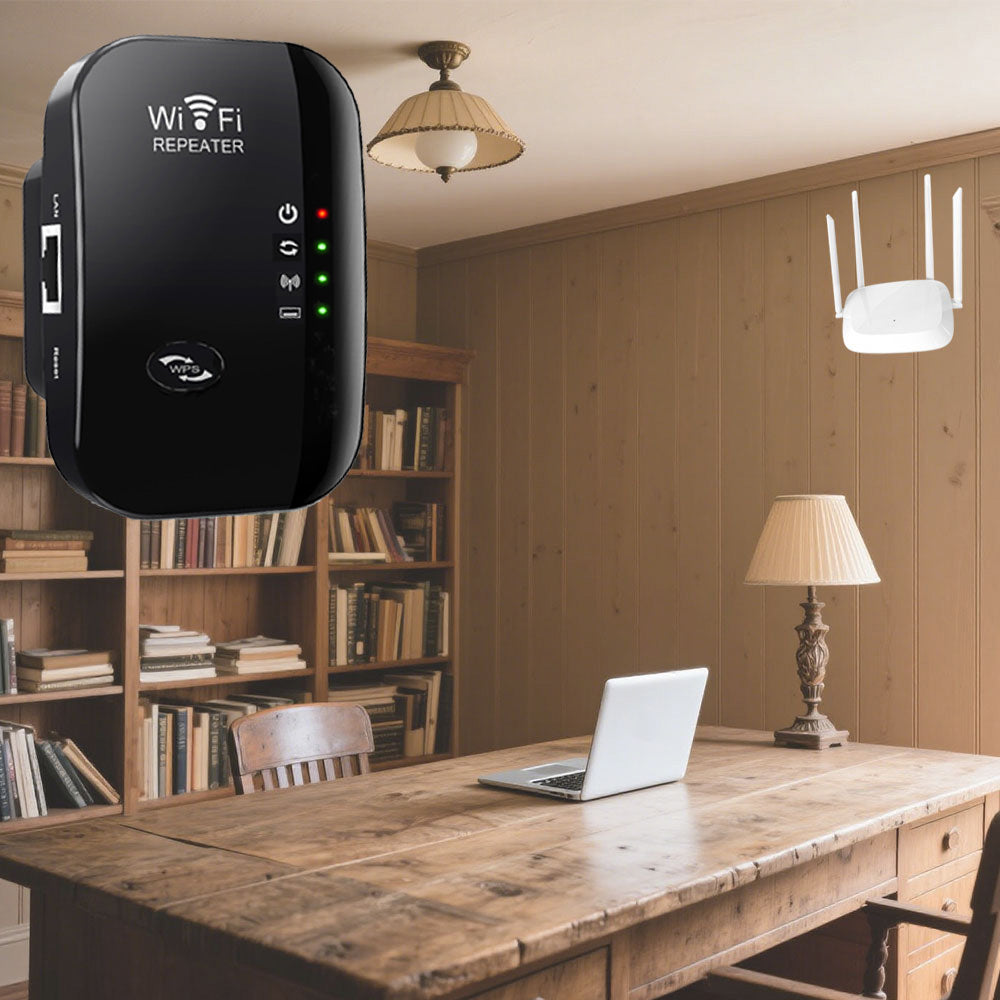 Améliorez Votre Connexion Internet avec Notre Extenseur WiFi Pratique - Bleu