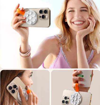 Support Téléphone Magnétique en Silicone - Pratique et Polyvalent