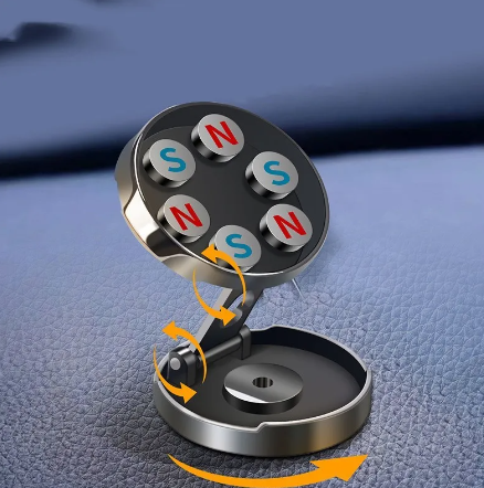 Support Téléphone Voiture Magnétique Rotatif - Conduite Sécurisée