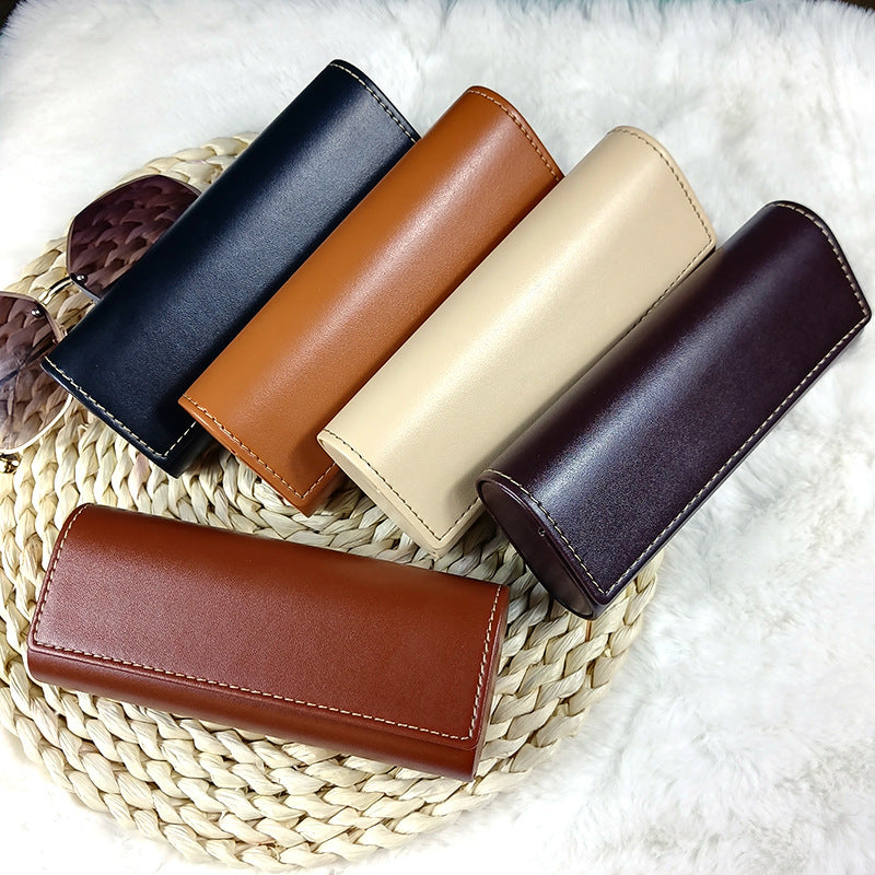 Étui à lunettes en cuir minimaliste et portable - Élégance et protection
